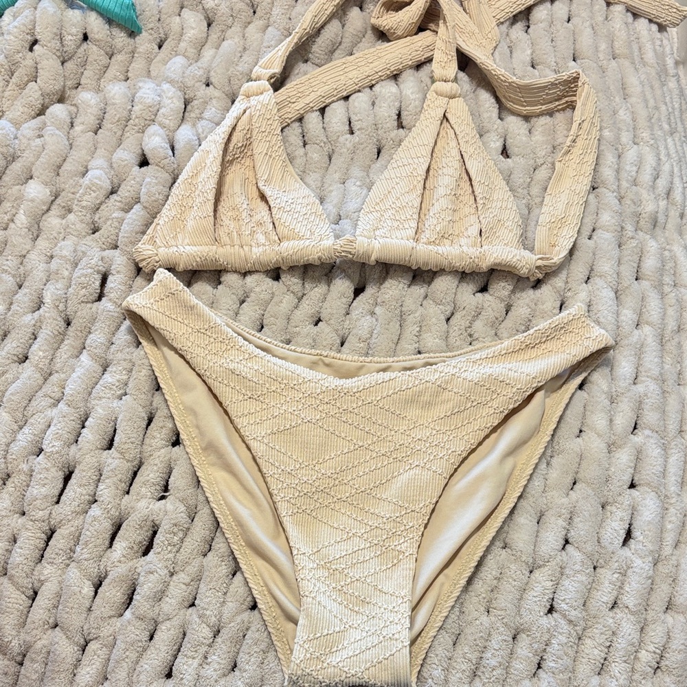 Monday Swimwear Raffia bikini set